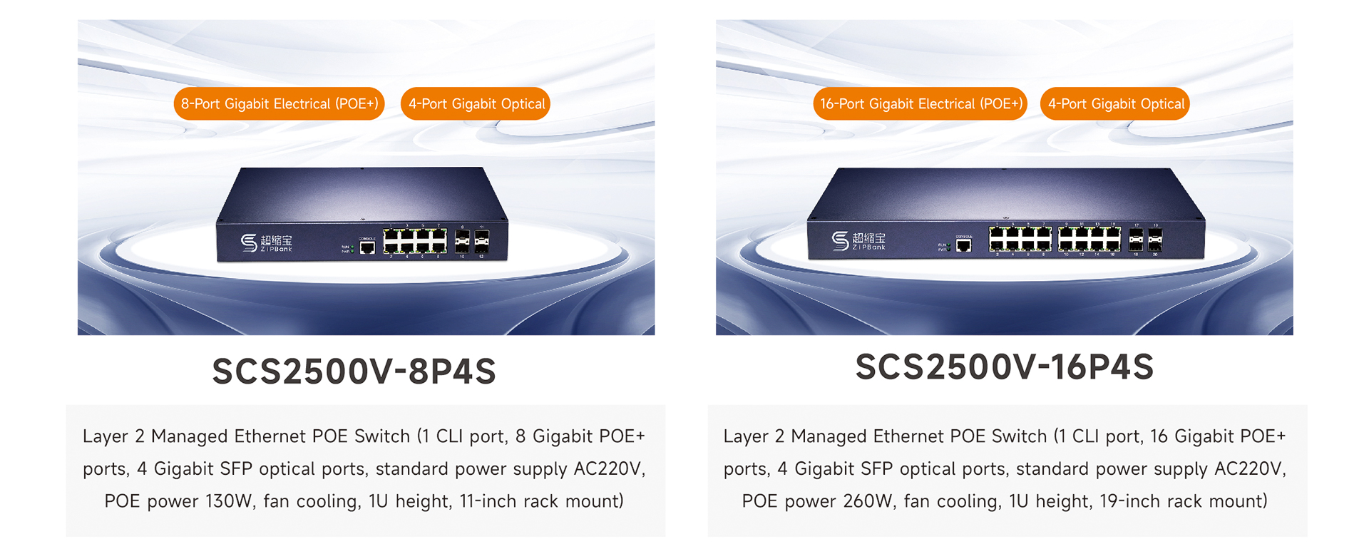 ZipBank 16-port switch